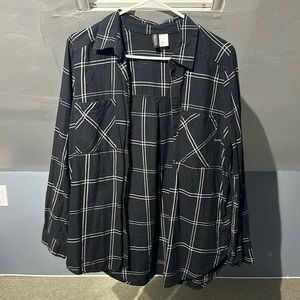 Black and white flannel